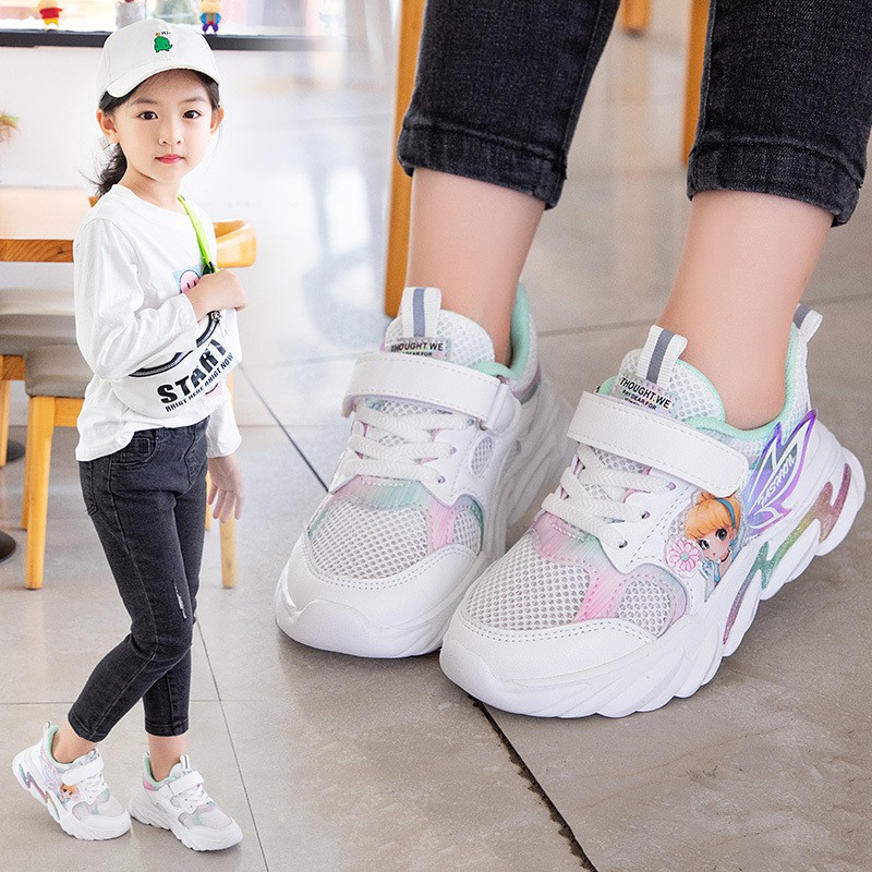 Giày Thể Thao Bé Gái Cao Cấp Hình Công Chúa  Size 26-37