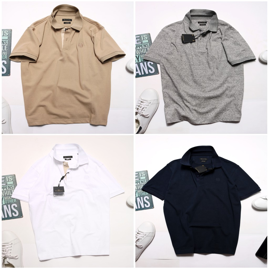 POMD  Áo Thun có cổ Polo Mátximo Đút ti  SLimFit  4 màu đẹp chất ngất ngất không quất là sai lầm
