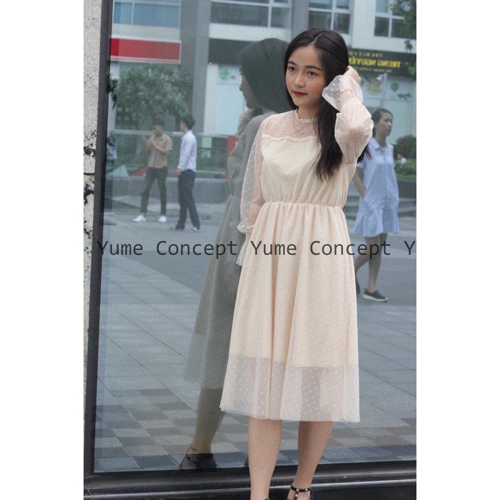 Đầm Dự Tiệc Ren Lưới Tiểu Thư | BigBuy360 - bigbuy360.vn