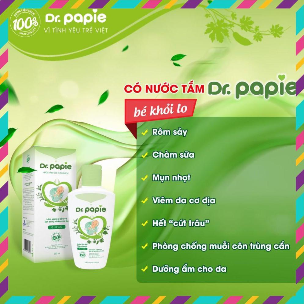 [Chính Hãng] Sữa tắm thảo dược Dr Papie cho bé 230ml