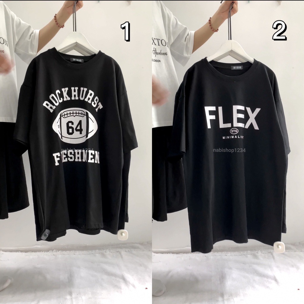 Áo Thun Nữ Tay Lỡ Form Rộng Unisex Đen Mã QCTH7 - Nabishop1234 ( VIDEO TỔNG HỢP)