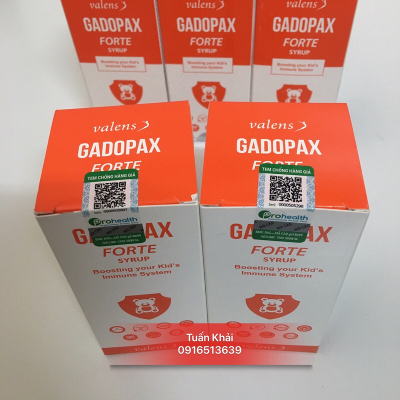 [ CHÍNH HÃNG + QUÀ TẶNG ] Gadopax Forte - Tăng Đề Kháng Vượt Trội Từ Châu Âu, Trẻ Hết Ốm Vặt - Lọ 100ml