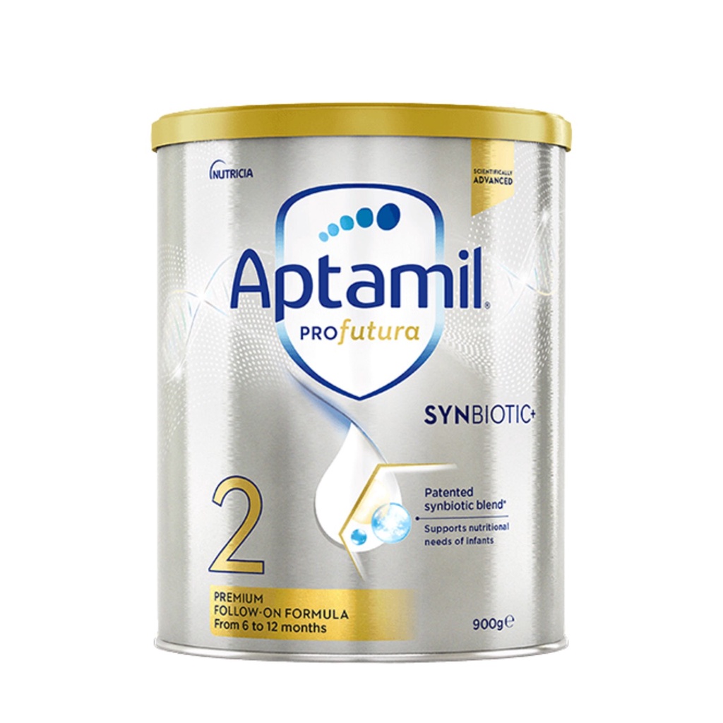 Sữa bột Aptamil Synbiotics Úc cho bé từ sơ sinh trở lên hộp 900g( mẫu mới 2021)