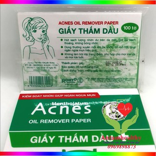 Giấy thấm dầu - Giấy thấm dầu Acnes 100 Tờ - Chính hãng