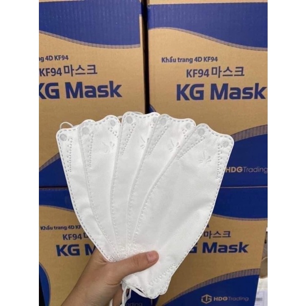 Khẩu trang 4D KG Mask KF94 phong cách Hàn Quốc túi 5 chiếc