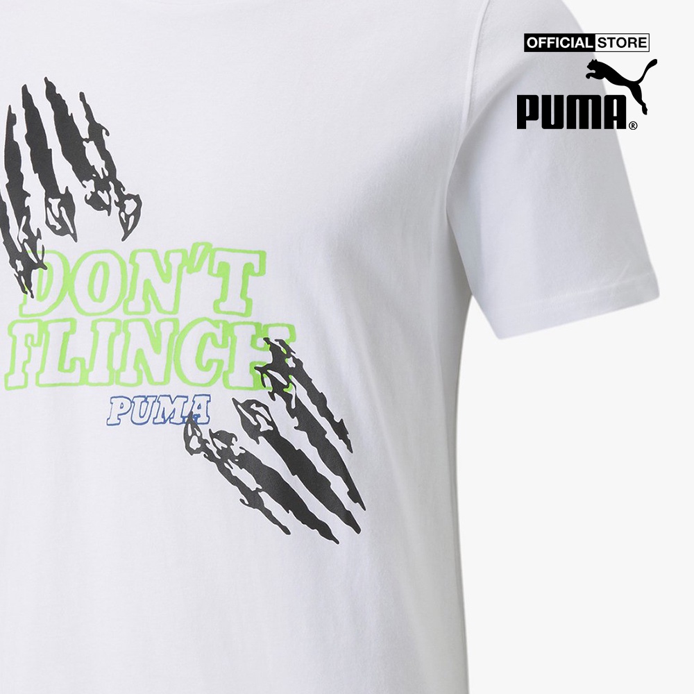 PUMA - Áo thun nam cổ tròn ngắn tay 4th Quarter Basketball 532361-03