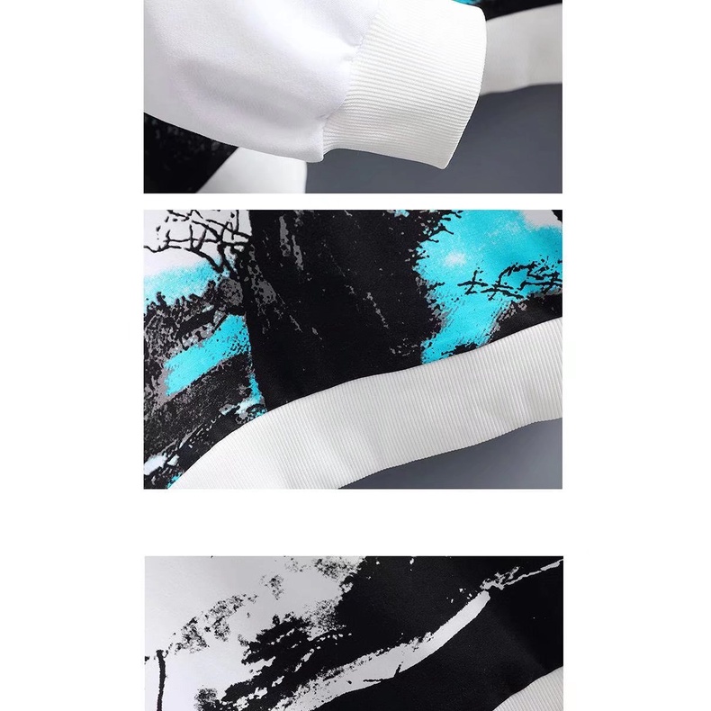 Áo Hoodie Tay Dài In Hình Phong Cảnh Thời Trang Cho Nam