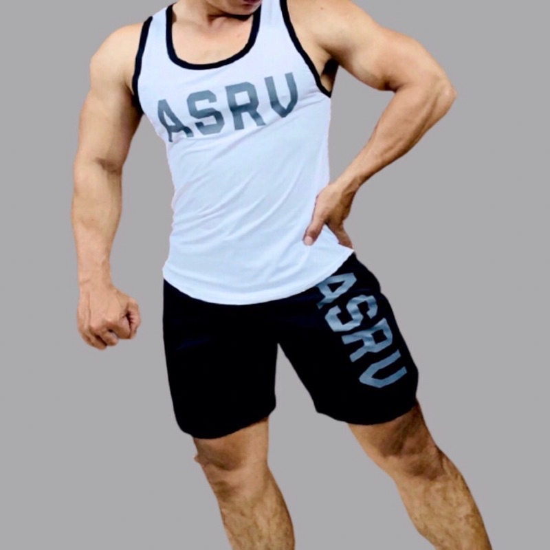 [giảm sốc] Áo ba lỗ gym nam ASRV  phom body cực chất.