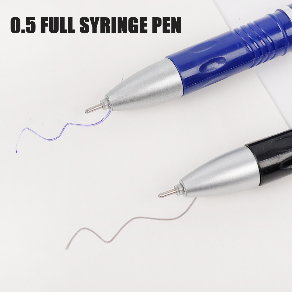 Bút bi mực gel ngòi 0.5mm màu xanh dương/ đen có thể tẩy xóa cầm tay cho văn phòng/ trường học