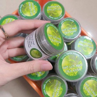 Bột lột mụn trà xanh thiên nhiên.