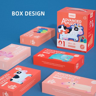 Bộ xếp hình nâng cao cấp độ 1 - Động vật - MD3100- Hãng Mideer