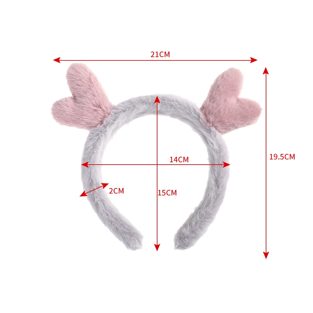 Băng đô Haimeikang hình sừng hươu hoạt hình ba chiều phong cách Hàn Quốc xinh xắn cho nữ