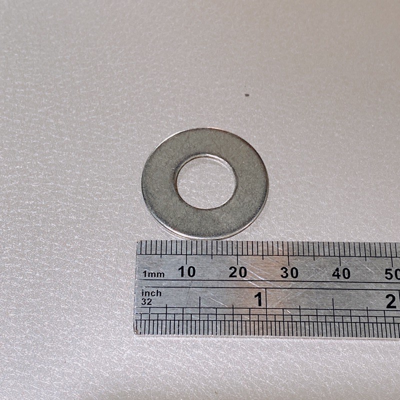 Lông đền inox 8li 10li 12li đường kích 26mm bảng mỏng, vòng đệm phẳng lỗ inox thông dụng