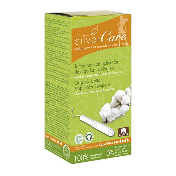 Băng vệ sinh  Hữu Cơ 2,3,4 Giọt Có Cần Đẩy Silvercare