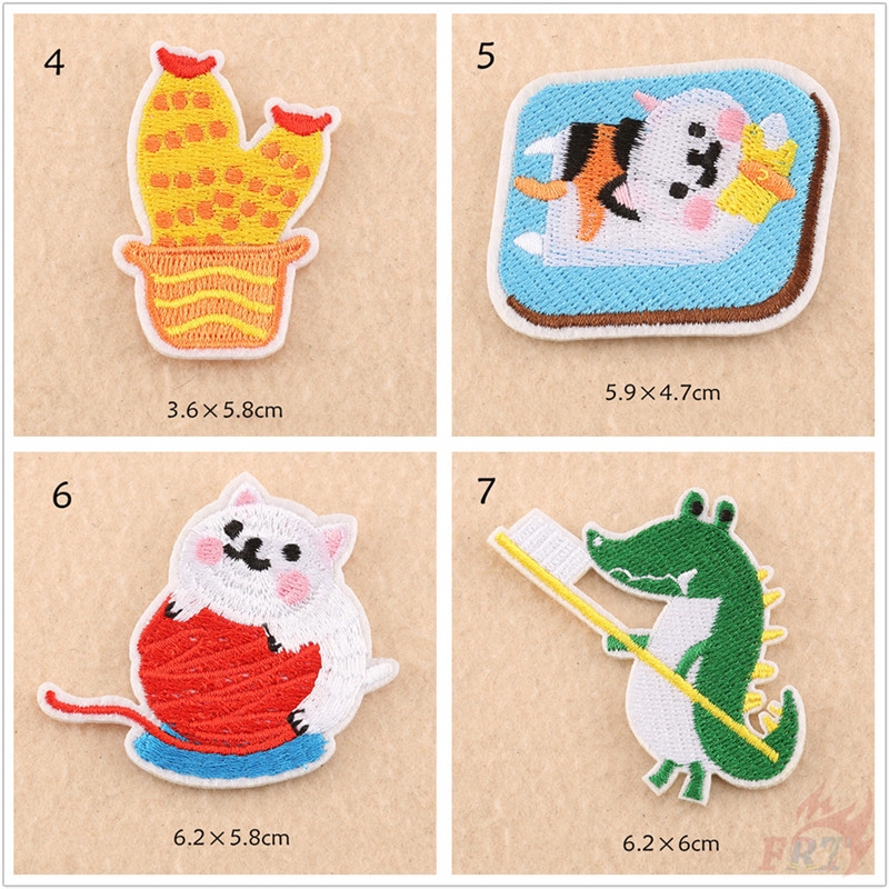 Nhãn thêu ủi hoạ tiết hoạt hình dễ thương