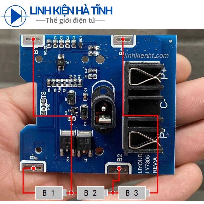 Mạch pin 12v 3S 45A máy bắn vít mạch sạc và bảo vệ pin 45A 3S 12v pin máy khoan mới