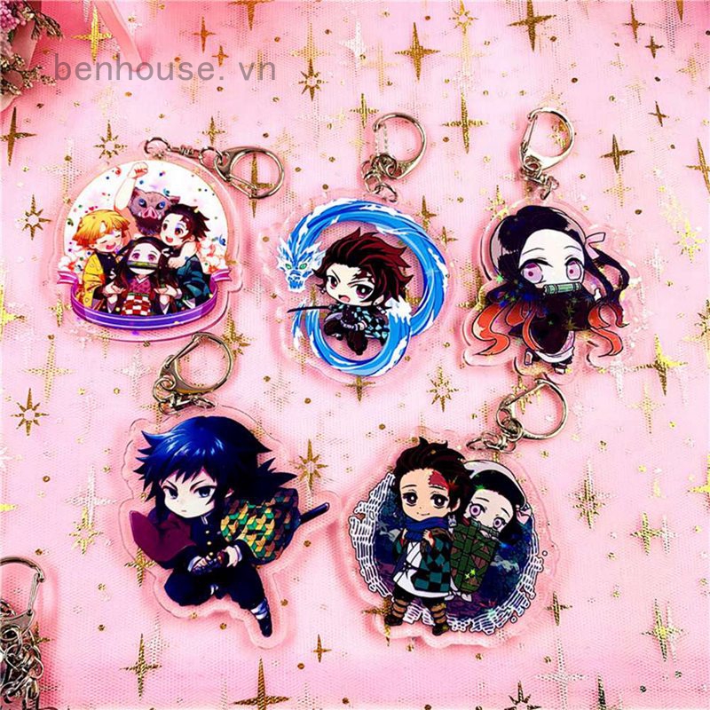 Móc khóa hình nhân vật phim hoạt hình &quot; kimetsu No yaiba &quot; dễ thương