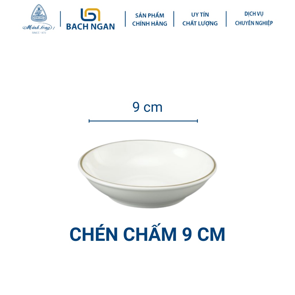 Bộ chén dĩa Minh Long 22 sản phẩm Jas IFP Viền Chỉ Vàng Minh Long hàng sứ đẹp, cao cấp dùng trong gia đình, đãi khách