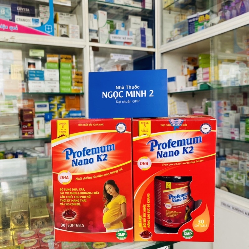 ✅  Profemum Nano K2 nuôi dưỡng từ mầm non tương lại bổ sung các khoáng chất cần thiết cho phụ nữ mang thai v