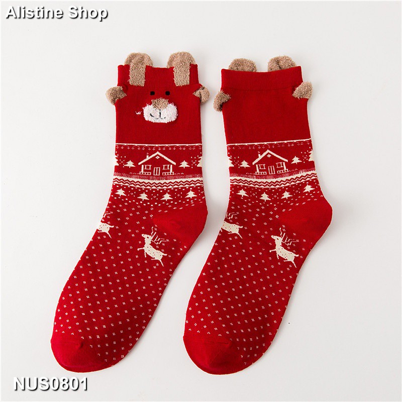 Vớ nữ họa tiết giáng sinh Noel
