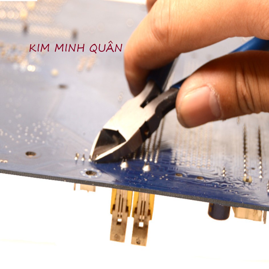 Kìm Cắt Chân Linh Kiện Điện Tử Miệng Nghiên Cao Cấp 125mm/5&quot; B0218 C-Mart