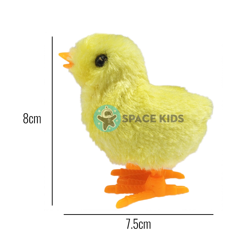 Đồ chơi cho bé trai bé gái Gà vặn cót, Đồ chơi trẻ em vận động gà con vặn dây cót Space Kids