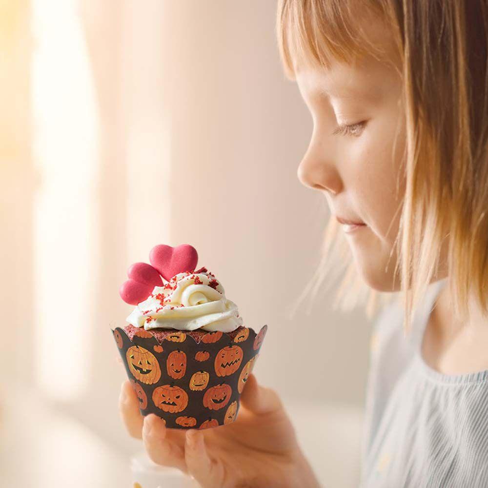 Khay Đựng Bánh Cupcake Hình Phù Thủy Trang Trí Halloween