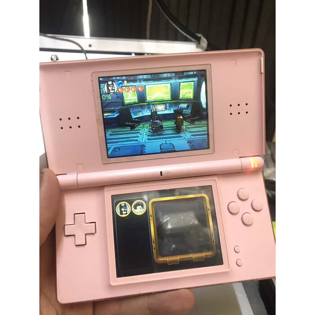 Máy game Nintendo Ds lite cũ chính hãng + thẻ R4 + bộ sạc + 1 thẻ game