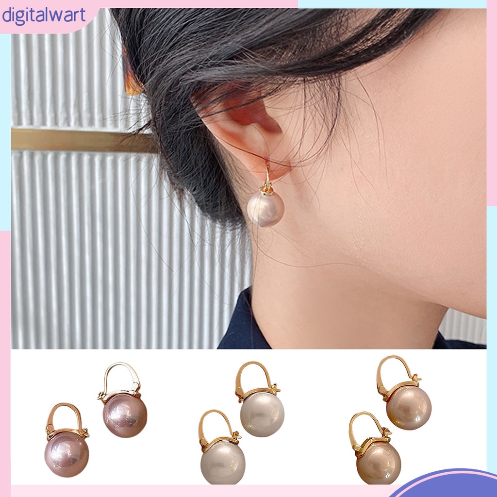 1 Đôi Bông Tai Dáng Dài Đính Ngọc Trai Giả Phong Cách Vintage Thanh Lịch