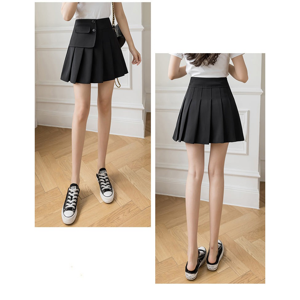 ĐỒ BIGSIZE chân váy kiểu xếp ly bigsize nữ - Chân váy chữ A cạp cao cho nàng béo 55-100kg - Đi chơi, dự tiệc, dạo phố | BigBuy360 - bigbuy360.vn