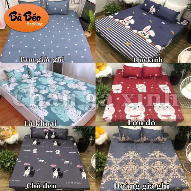 Bộ ga kèm đôi vỏ gối poly cotton siêu ngộ nghĩnh m6 hoặc m8