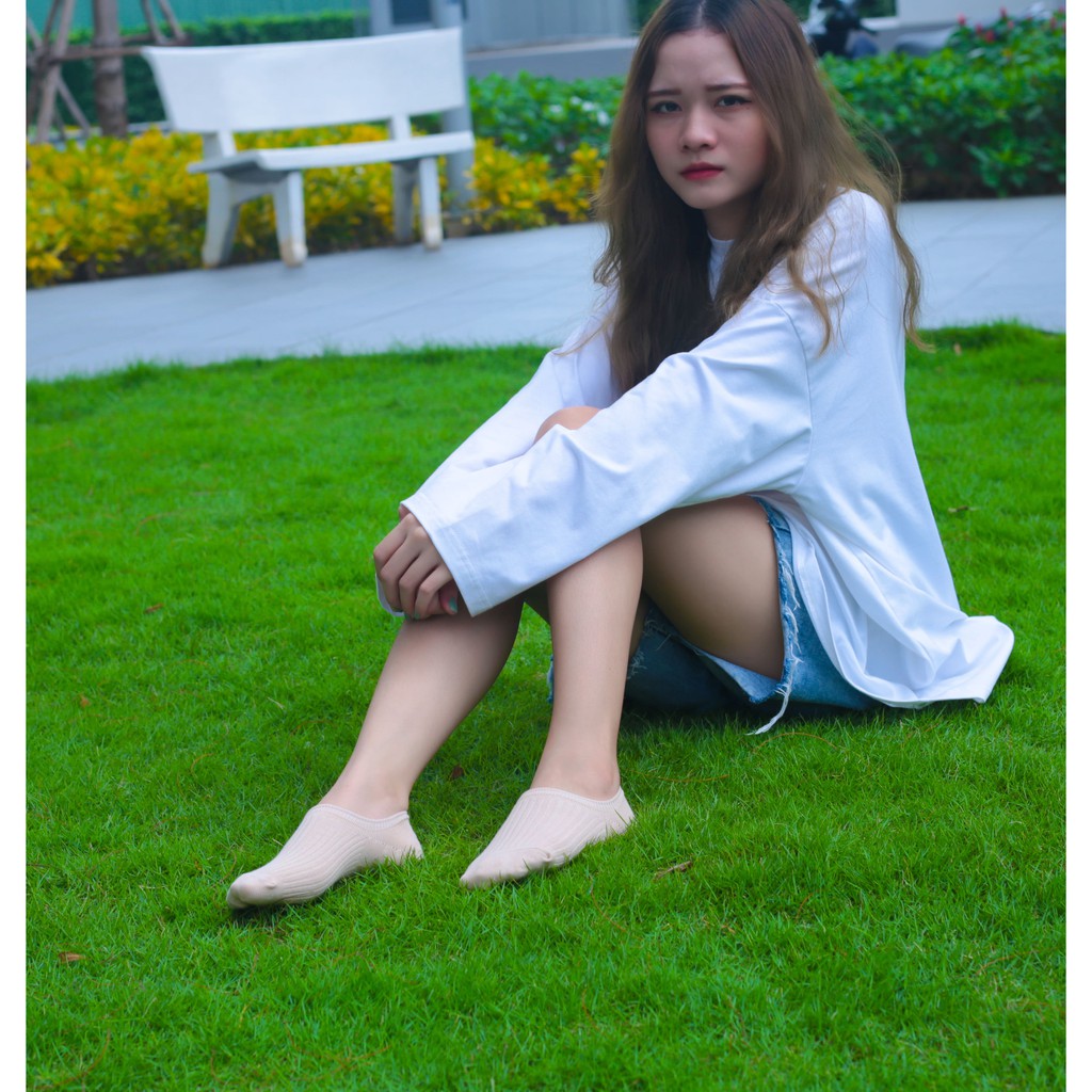 Tất vớ nữ cổ thấp màu trơn Kikiya cao cấp Hàn Quốc W-A-012 (Chính Hãng)