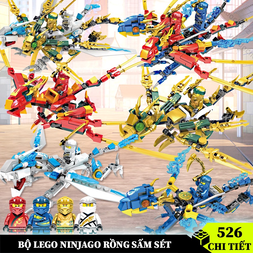 Bộ Đồ chơi lắp ráp Ninja Rồng Sấm Sét Kèm Nhân Vật Ninja