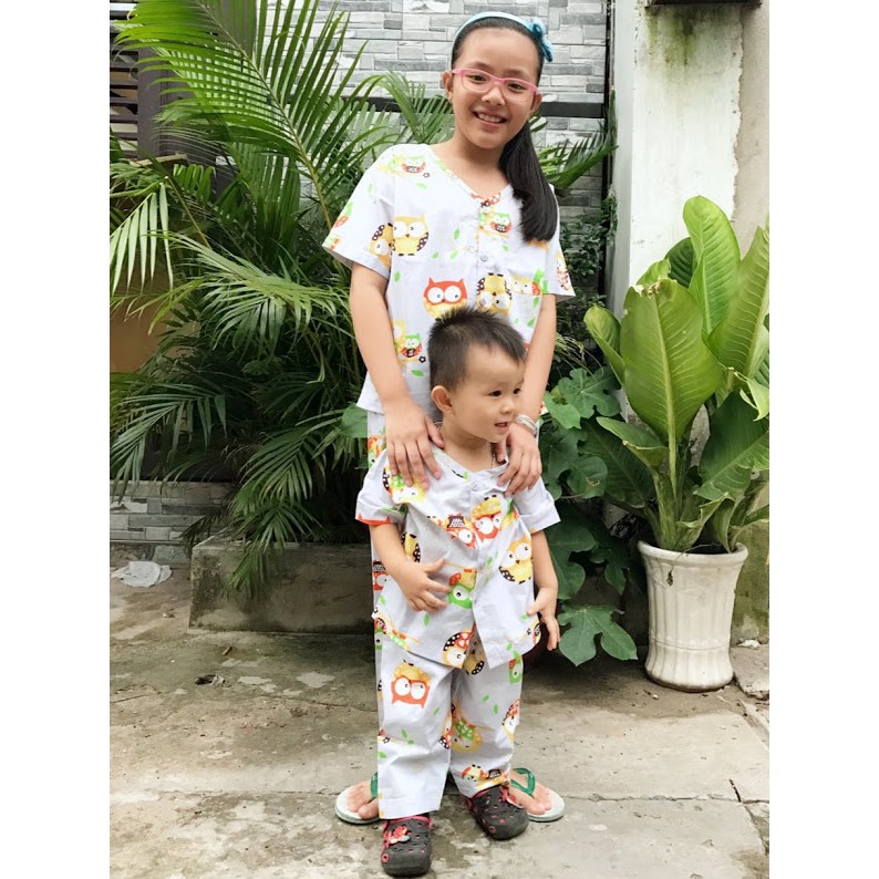 Pijama cho bé 100% cotton mềm mịn hút mồ hôi size 10-20kg nhiều mẫu