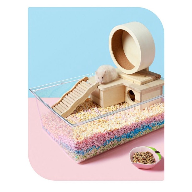 Giấy nén dạng viên lót chuồng cho hamster và thú cưng nhỏ