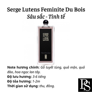 Nước hoa Nữ Vial Serge Lutens Feminite du bois EDP