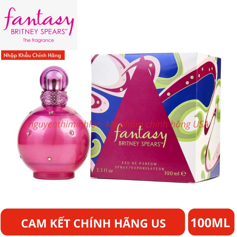 Nước hoa Nữ Britney Spears Fantasy EDP 100ml màu hồng