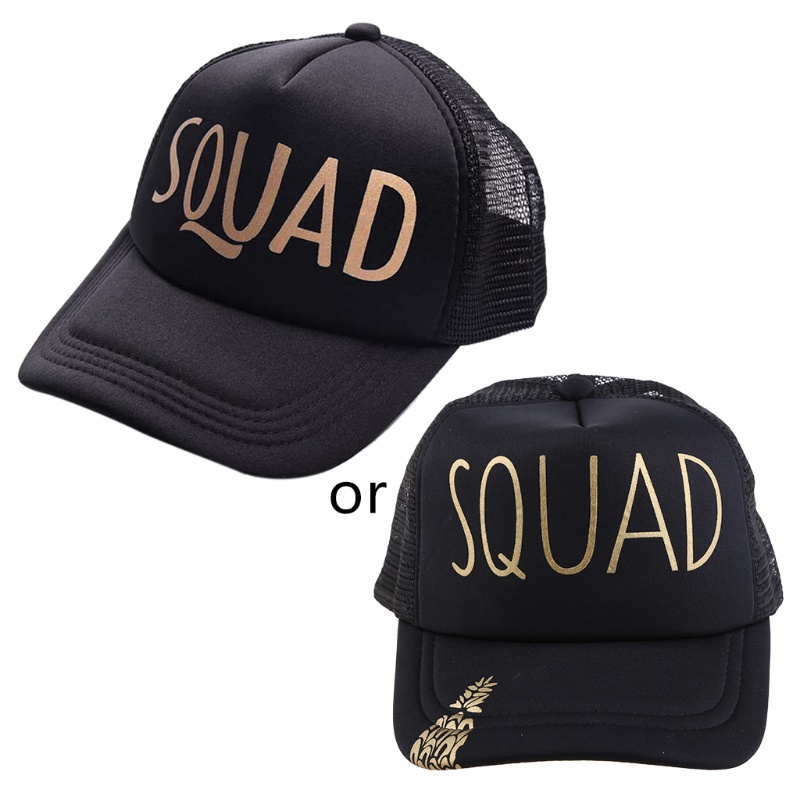 Mũ Lưỡi Trai Phối Lưới In Chữ Team Bride Squad Vui Nhộn Cho Nam Và Nữ