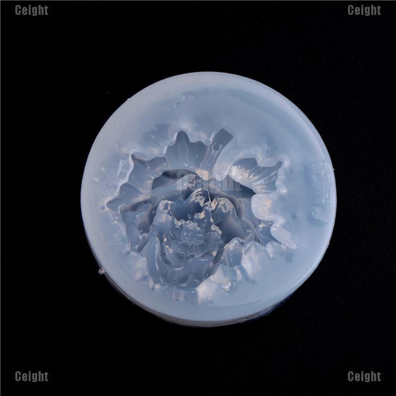 Khuôn Silicone Làm Bánh / Xà Phòng Hình Hoa Hồng Nở Sáng Tạo