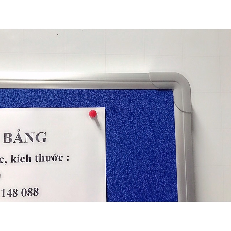 Bảng Ghim Nỉ Siêu Chắc Bền, KT: 80x120 cm  - Tặng kèm 1 hộp ghim cho mỗi bảng - Bảo Hành 24 tháng