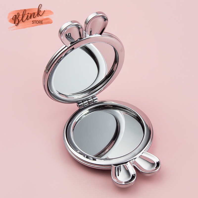 Gương trang điểm, gương mini cầm tay cao cấp vỏ da PU, khung nhựa ABS cao cấp bỏ túi tiện lợi