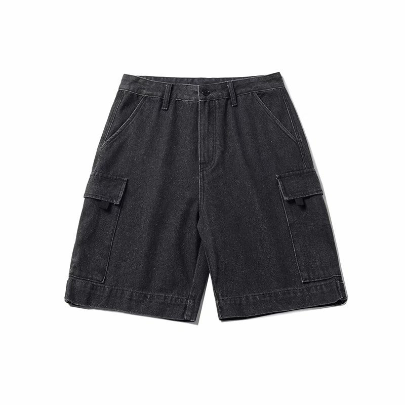 Quần Short Denim Dáng Rộng Phong Cách Nhật Bản Thời Trang Mùa Hè Mới Cho Nam | BigBuy360 - bigbuy360.vn