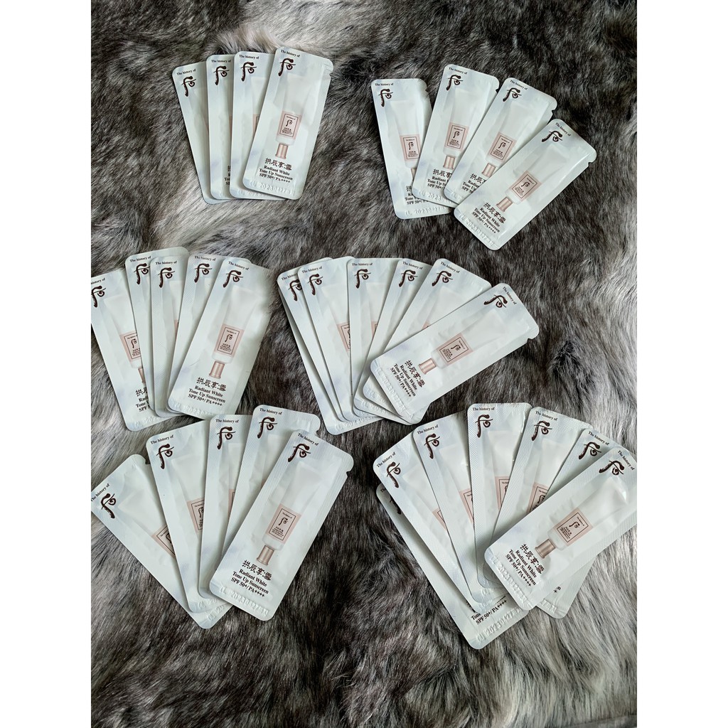 GÓI KEM CHỐNG NẮNG DƯỠNG TRẮNG NÂNG TONE WHOO RADIANT WHIE TONE UP SUNSCREEN | BigBuy360 - bigbuy360.vn