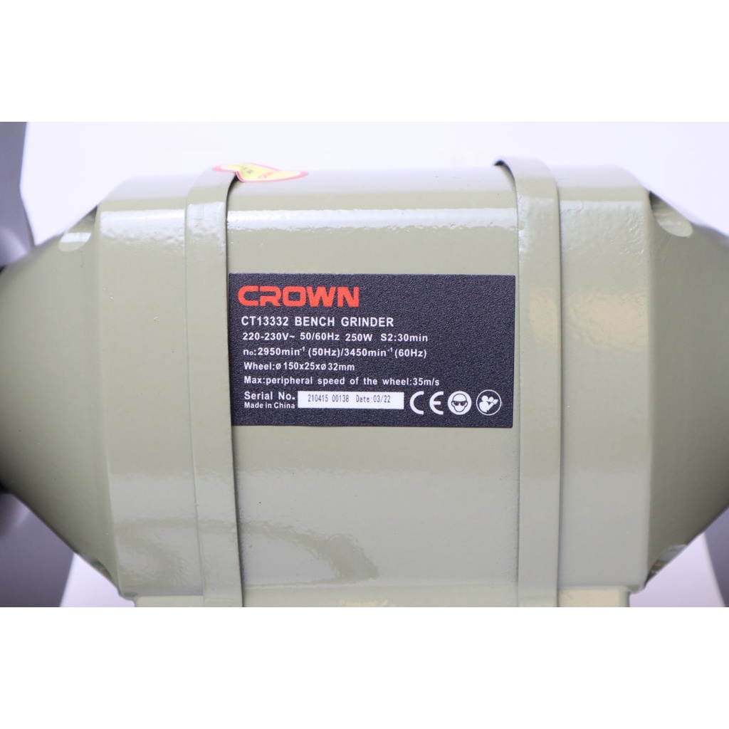 Máy Mài 2 Đá 250W CROWN CT13332 - HÀNG CHÍNH HÃNG