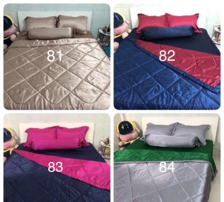 Bộ chăn ga gối phi lụa ( nệm 10/ 20 phân) khổ vải 1.5m