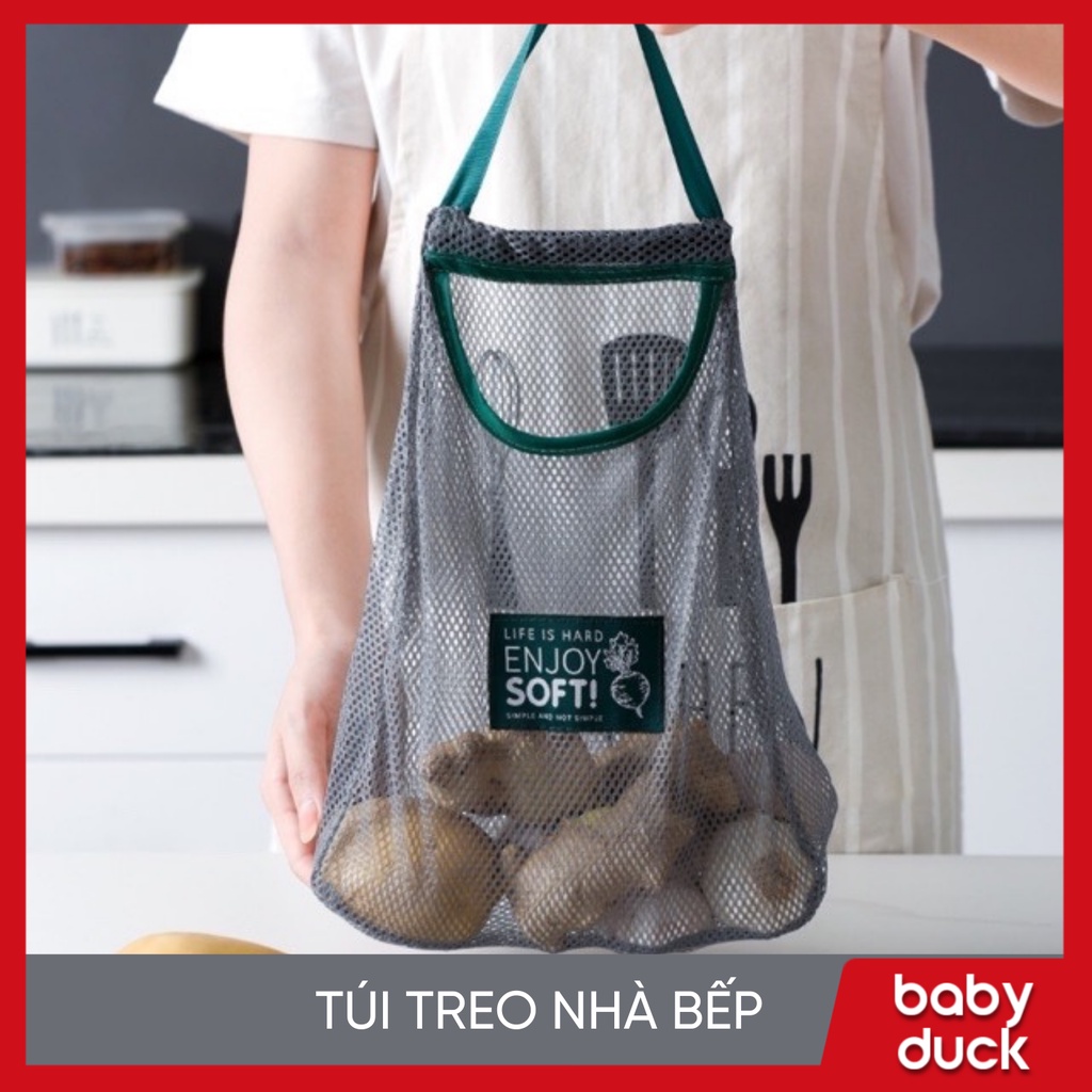 Túi lưới đựng rau củ quả nhà bếp thoát khí ms 13254
