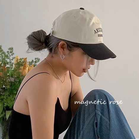 Mũ Bóng Chày Bằng Cotton ThêuChữ ARIZONA Phong Cách Đơn Giản Điều Chỉnh Được Cho Cả Nam Và Nữ