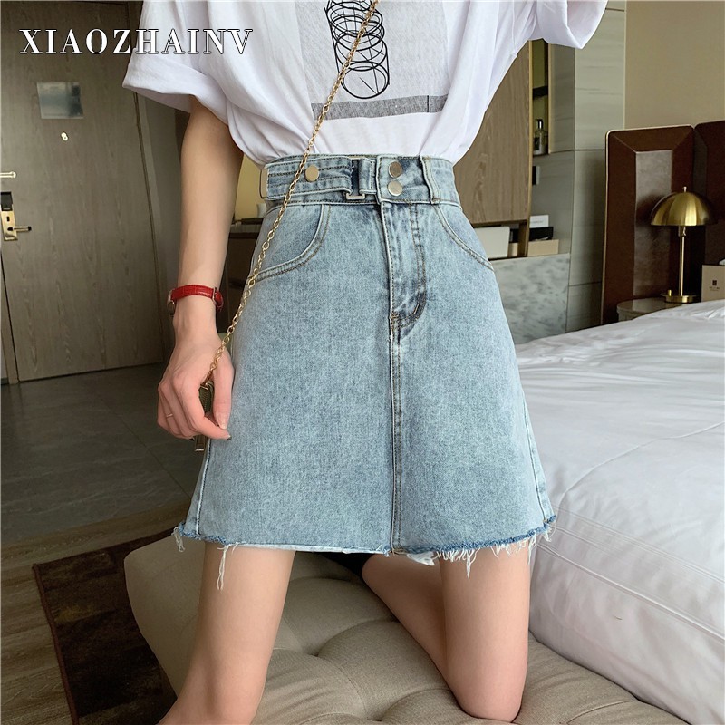 Chân Váy XIAOZHAINV Dáng Chữ A Eo Cao Phong Cách Hàn Quốc Trẻ Trung | BigBuy360 - bigbuy360.vn