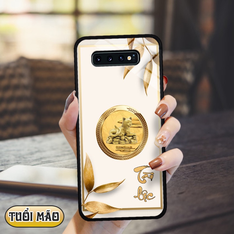 Ốp lưng kính 3D 12 con giáp - Samsung galaxy S10 Plus