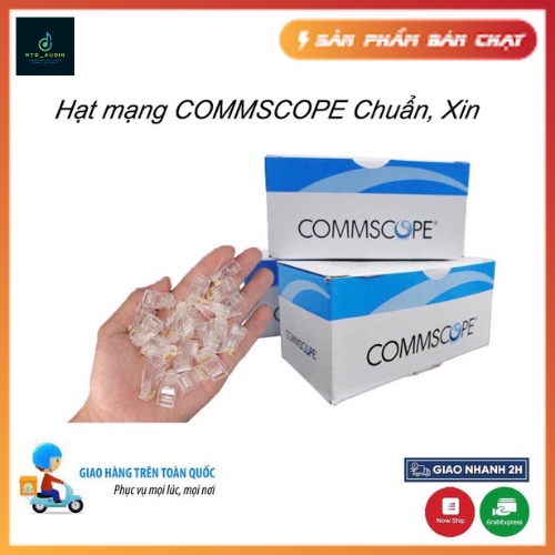 Combo 100 Hạt Mạng Cao Cấp RJ45 CAT6 COMMSCOPE - Sản phẩm chính hãng Siêu Xịn
